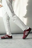 Muggo JABBAR Unisex Ortopedik Günlük Garantili Bağcıklı Yürüyüş Koşu Sneaker Spor Ayakkabı  BORDO 40 - 6