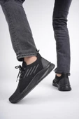 Muggo SCARPA Unisex Ortopedik Günlük Garantili Yürüyüş Koşu Sneaker Spor Ayakkabı   SİYAH 44 - 2