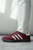 Muggo JABBAR Unisex Ortopedik Günlük Garantili Bağcıklı Yürüyüş Koşu Sneaker Spor Ayakkabı  BORDO 40 - 1