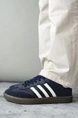 Muggo JABBAR Unisex Ortopedik Günlük Garantili Bağcıklı Yürüyüş Koşu Sneaker Spor Ayakkabı  LACİVERT 43 - 1