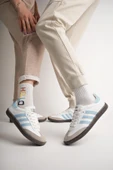 Muggo JABBAR Unisex Ortopedik Günlük Garantili Bağcıklı Yürüyüş Koşu Sneaker Spor Ayakkabı  MAVİ 43 - 8