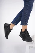 Muggo SCARPA Unisex Ortopedik Günlük Garantili Yürüyüş Koşu Sneaker Spor Ayakkabı   SİYAH 44 - 9
