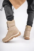 Muggo LOVAX Garantili Tactical Askeri Fermuarlı ve Bağcıklı Postal Çöl Botu  BEJ 39 thumbnail 7