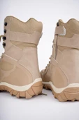 Muggo LOVAX Garantili Tactical Askeri Fermuarlı ve Bağcıklı Postal Çöl Botu  BEJ 39 thumbnail 5