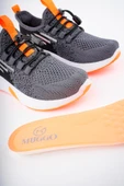 Muggo JETSON Günlük Unisex Çocuk Garantili Bağcıklı Rahat Sneaker Spor Ayakkabı  FÜME 29 - 8