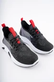 Muggo JETSON Günlük Unisex Çocuk Garantili Bağcıklı Rahat Sneaker Spor Ayakkabı  SİYAH 30 - 8