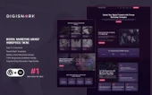 Digismark - Dark Digital Marketing Agency Elementor Wordpress Teması - 1