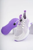 Muggo JETSON Günlük Unisex Çocuk Garantili Bağcıklı Rahat Sneaker Spor Ayakkabı  MOR 28 - 3