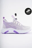 Muggo JETSON Günlük Unisex Çocuk Garantili Bağcıklı Rahat Sneaker Spor Ayakkabı  MOR 28 - 1