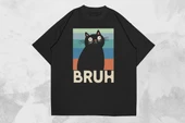 Bruh Cat Meme T-shirt Designs Bundle T-shirt Tasarım Paketi - 3
