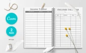 Canva Income Tracker Planner Teması - 1