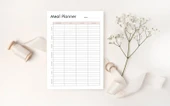 Canva and MS Word Meal Planner Teması - 1