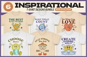 Inspirational T-shirt Designs Bundle T-shirt Tasarım Paketi - 1