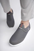 Muggo PODGO Garantili Unisex Ortopedik Bağcıksız Nefes Alabilen Hafif Yürüyüş Sneaker Spor Ayakkabı  FÜME 40 - 6
