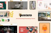Leo Postero - Arts & Painting PrestaShop Teması - 1