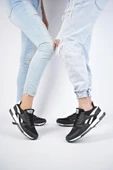 Muggo Elvis Unisex Ortopedik Günlük Garantili Yürüyüş Koşu Sneaker Spor Ayakkabı  SİYAH 36 - 1