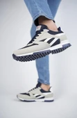 Muggo MGMORİS Unisex Günlük Garantili Yürüyüş Koşu Sneaker Spor Ayakkabı  Gri-Lacivert 39 - 2