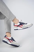 Muggo Elvis Unisex Ortopedik Günlük Garantili Yürüyüş Koşu Sneaker Spor Ayakkabı  LACİVERT - KIRMIZI 43 - 5
