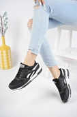 Muggo Elvis Unisex Ortopedik Günlük Garantili Yürüyüş Koşu Sneaker Spor Ayakkabı  SİYAH 37 - 5