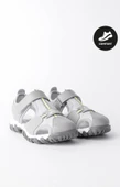 Muggo TWEETY Garantili Günlük Ortopedik Hafif Taban Önü Kapalı Cırtlı Unisex Çocuk Sandalet  GRİ 32 - 1