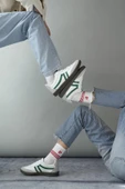 Muggo GARCİA Garantili Unisex Ortopedik Günlük Bağcıklı Yürüyüş Koşu Sneaker Spor Ayakkabı  YEŞİL 36 - 6