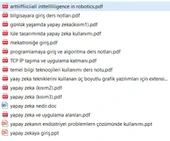 Yapay Zeka Kaynak Arşivi [PDF - PPT - Doc] - 2