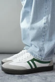 Muggo GARCİA Garantili Unisex Ortopedik Günlük Bağcıklı Yürüyüş Koşu Sneaker Spor Ayakkabı  YEŞİL 39 - 3
