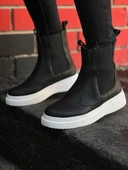 ET-KB-0992 Siyah Cilt  Yüksek Taban  Lastikli Erkek Bot thumbnail 1