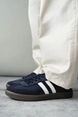 Muggo GORDON Unisex Ortopedik Günlük Garantili Bağcıklı Yürüyüş Koşu Sneaker Spor Ayakkabı  LACİVERT 42 - 1