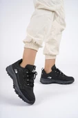Muggo KUZEY Unisex Garantili Trekking Outdoor Sneaker Ayakkabı  SİYAH-SİYAH 41 - 2