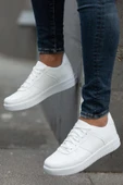 Muggo MGPOGBA Unisex Sneaker Günlük Spor Ayakkabı  BEYAZ 43 - 1