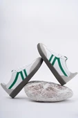 Muggo GARCİA Garantili Unisex Ortopedik Günlük Bağcıklı Yürüyüş Koşu Sneaker Spor Ayakkabı  YEŞİL 39 - 10