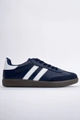 Muggo GORDON Unisex Ortopedik Günlük Garantili Bağcıklı Yürüyüş Koşu Sneaker Spor Ayakkabı  LACİVERT 42 - 7