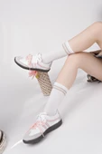 Muggo RETRO Çift Bağcıklı Günlük Kadın Sneaker Spor Ayakkabı  PUDRA 37 - 6