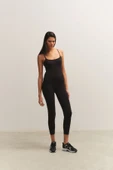 Muggo MOJEH Kadın Ortopedik Günlük Garantili Bağcıklı Yürüyüş Koşu Sneaker Spor Ayakkabı  SİYAH 40 - 5