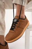 Muggo Jim Garantili Erkek Günlük Casual Bağcıklı Sneaker Spor Ayakkabı  TABA 42 - 1