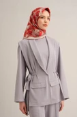 Sura  İpek Eşarp 9300D-04 Pudra - Bordo - 1