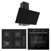 Ferre Fryart Sc serisi Wok'lu Siyah 3'lü Ankastre Set ( xe63cs-sc405-d077 ) thumbnail 1