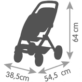 Smoby Maxi-Cosi İkiz Oyuncak Bebek Arabası Yeşil - 5