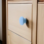 Mantar Kulp Düğme 1 ADET Çekmece Mutfak Mobilya Dolabı Dolap Kulpu Kulbu Plastik Kulp Mavi thumbnail 4