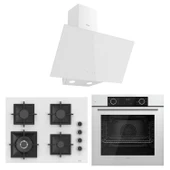 Ferre Fryart Sc serisi Wok'lu Beyaz 3'lü Ankastre Set ( xe63cb-sc406-d078 ) thumbnail 1