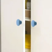 Mantar Kulp Düğme 1 ADET Çekmece Mutfak Mobilya Dolabı Dolap Kulpu Kulbu Plastik Kulp Mavi thumbnail 5