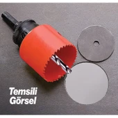Bi Metal Panç Ø 73 mm Delik Açma Alçıpan Ahşap Pvc Delme Testeresi Adaptörsüz 1 Adet - 4