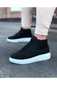 Wagoon Wg032 Siyah Bağcıklı Sneakers Yarım Bilek Bot thumbnail 1