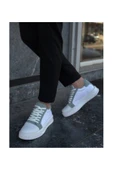 Erkek AyakkabıKB-X46 Kuback Beyaz Bebe Mavi Yüksek Beyaz Taban Günlük Spor Ayakkabı thumbnail 4