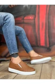 BA0353 Bağcıksız Kapitone Taba Günlük Erkek Ayakkabı - 2