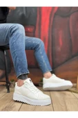 BA0803 BOA Yüksek Taban Triko Beyaz Erkek Ayakkabı thumbnail 2