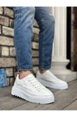 BA0801 BOA Beyaz Yüksek Taban Erkek Spor Ayakkabı thumbnail 2