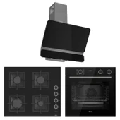 Ferre Fryart&Steamart Sc serisi Wok'lu Siyah 3'lü Ankastre Set ( xe64cs-sc405-d080 ) thumbnail 1