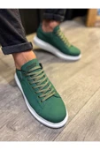 Knack Yüksek Taban Günlük Ayakkabı 045 Yeşil (Beyaz Taban) thumbnail 1